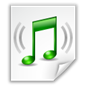 Musepack Compressed Audio File Icon