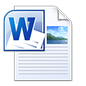Microsoft Word Open XML Document Icon