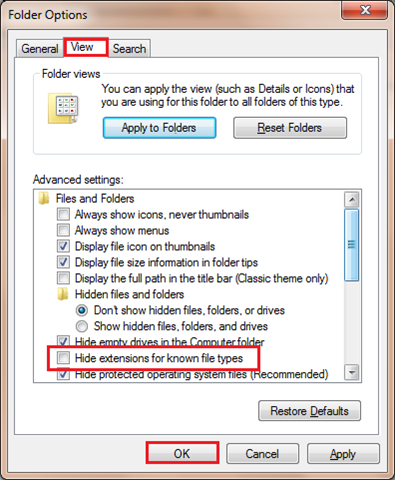change file extension