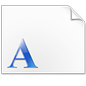 Printer Font Metrics File Icon